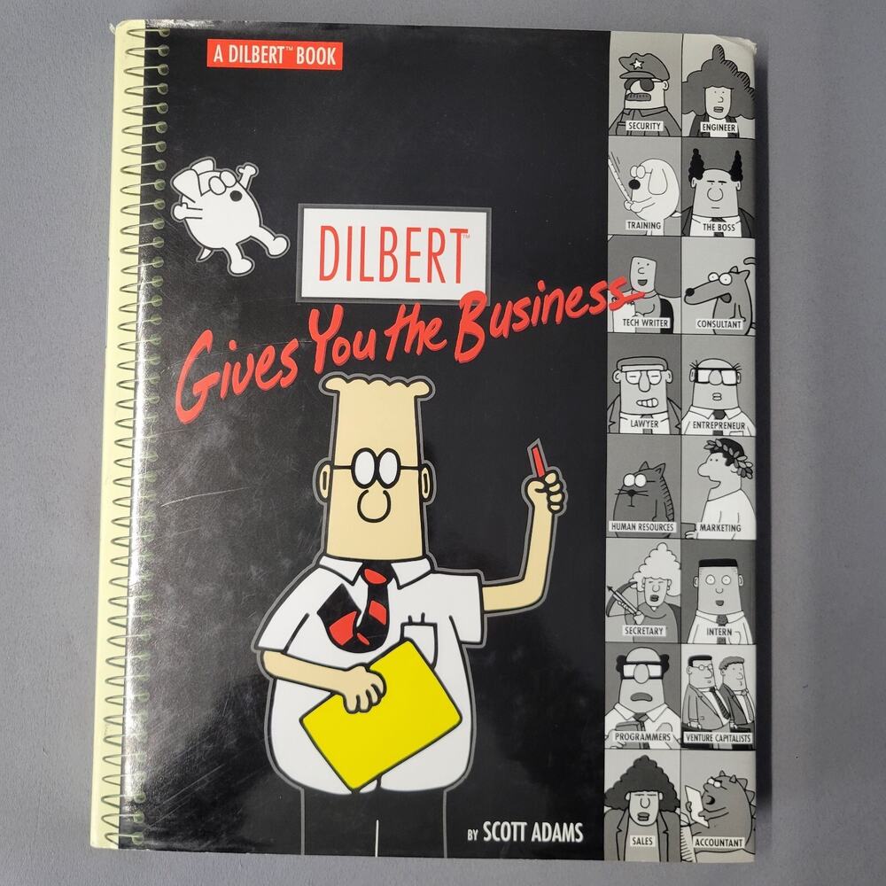 Dilbert Gives You The Business Book Scott Adams Hardcover Comics Dustjacket 1999